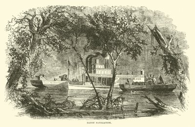Bayou Navigation, březen 1863 od American School