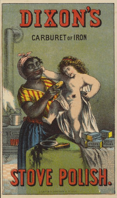 Černá žena leštění dítěte od American School