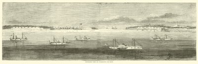Blokující flotila u Wilmingtonu, Old Inlet, říjen 1864 od American School