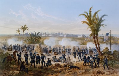 Bombardování Veracruz, březen 1847 od American School