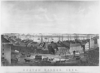 Boston Harbour, 1854 od American School