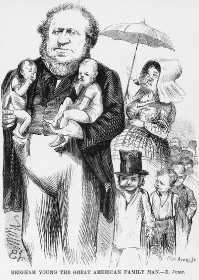 Brigham Young (1801-77) velký americký rodinný muž od American School