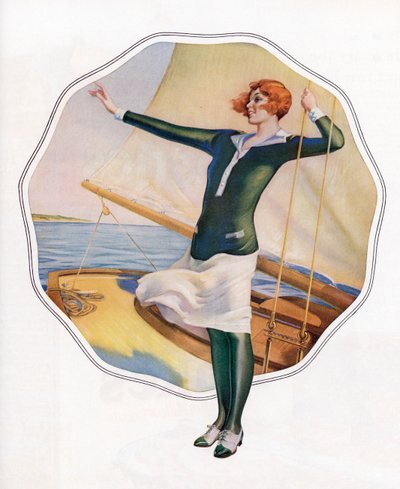 Bezstarostný Flapper na plachetnici od American School