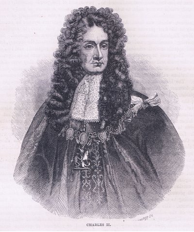 Charles II (1664), ilustrace z Cassell