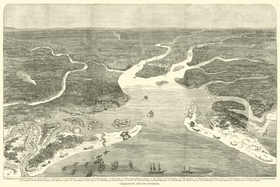 Charleston a jeho okolí, červenec 1863 od American School