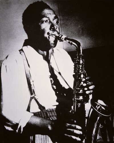 Charlie Parker (1920-1955) (černobílá fotografie) od American School