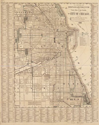 Mapa Chicaga od American School