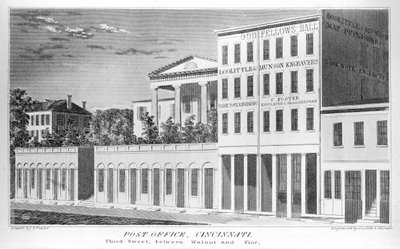 Cincinnati Post Office, Third Street, 1841 od American School