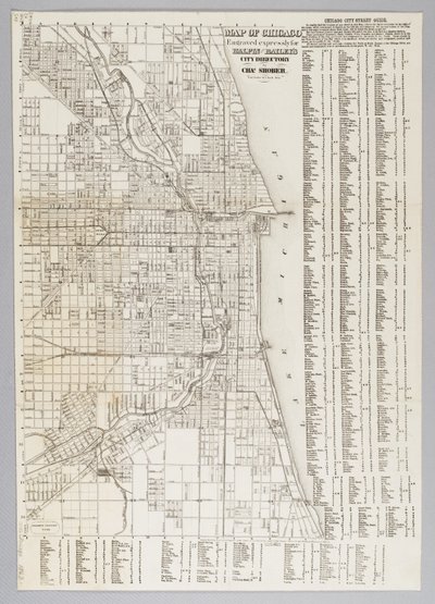Mapa města Chicago od American School