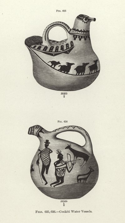 Cochiti vodní nádoby od American School