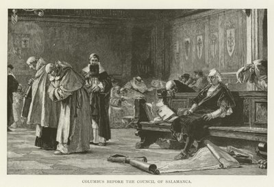 Columbus před koncilem v Salamance od American School