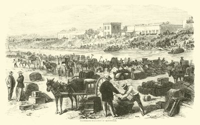 Konfederační evakuace Brownsville, listopad 1863 od American School