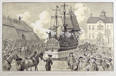 Kongresová přehlídka a oslava, c.1790 od American School