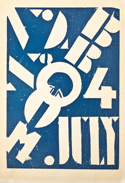 Obálka uměleckého časopisu "Koště", kolem 1921-1924 od American School