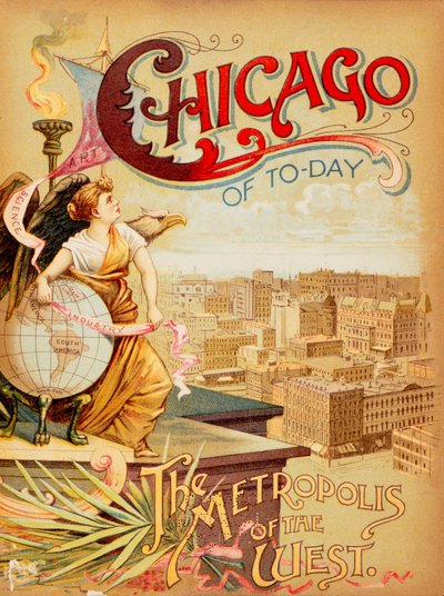 Obálka k dnešnímu Chicagu, metropoli západu od American School