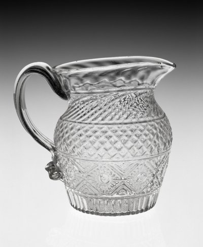 Krémový džbán, c. 1820-1840 (olovnaté sklo) od American School