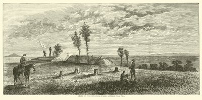 Crest of Pine Mountain, kde padl generál Polk, červen 1864 od American School