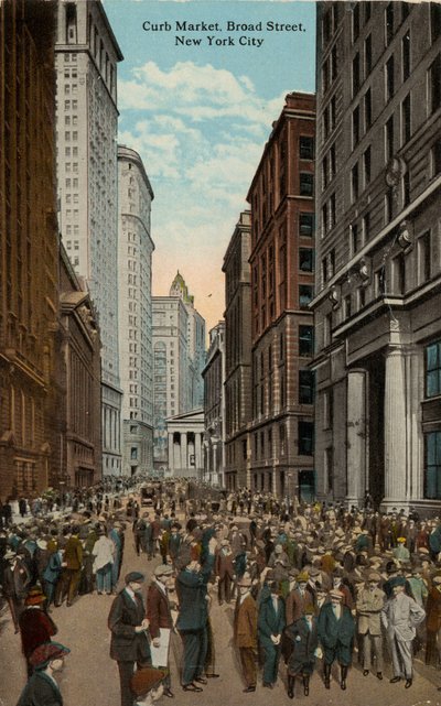Curb Market, Broad Street, New York City od American School