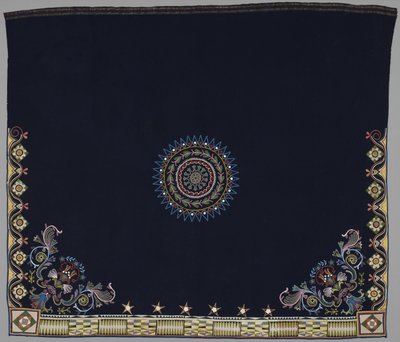 Taneční deka, Anishinabe, Dakota, cca 1840-50 (vlna, hedvábí a korálky) od American School