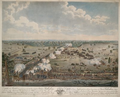 Porážka britské armády (bitva o New Orleans), hospoda. 1815 (ručně kolorovaná rytina) od American School
