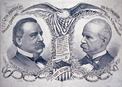 Plakát demokratické prezidentské kampaně od American School