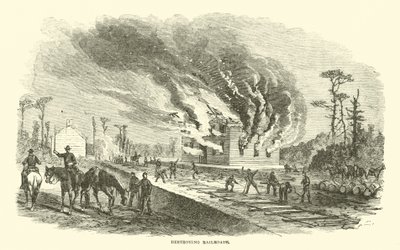 Zničení železnic, duben 1863 od American School