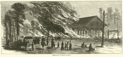 Zničení Millen Junction, listopad 1864 od American School