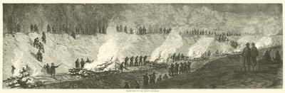 Zničení Weldon Railroad, září 1864 od American School