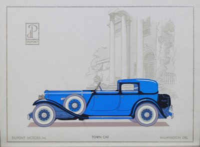 DuPont Motor Cars: Town Car, 1921 od American School