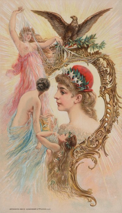 Orel a nymfy, 1892 od American School