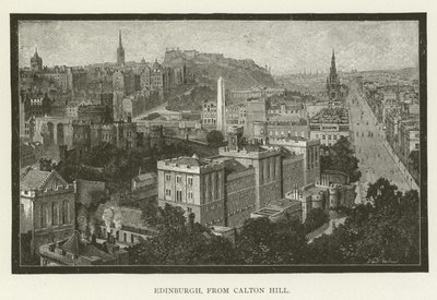 Edinburgh, z Calton Hill od American School
