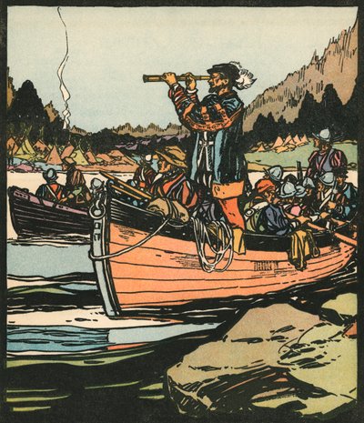 Průzkumníci: Jacques Cartier na řece Saint Lawrence od American School