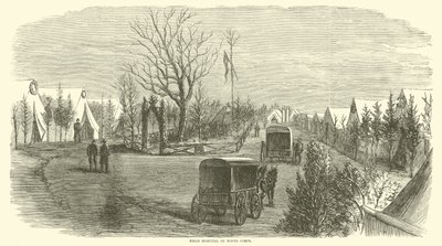 Polní nemocnice devátého sboru, březen 1865 od American School