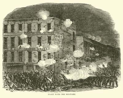 Boj s armádou, červenec 1863 od American School