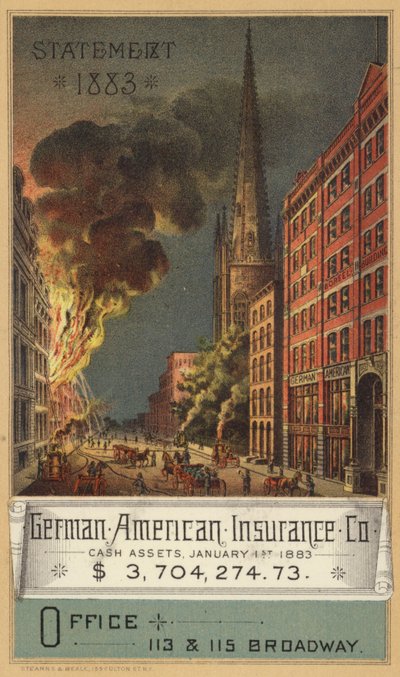 Požár v budově od American School
