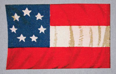 Vlajka států Konfederace amerických (barva lito) od American School