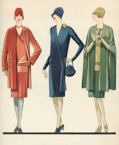 Flappers v šatech a kabátech od American School