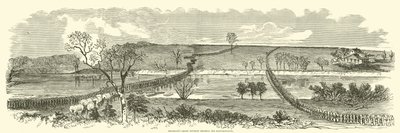 Franklins Grand Division překračující Rappahannock, prosinec 1862 od American School