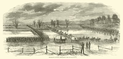 Franklins divize překračuje Rappahannock, prosinec 1862 od American School