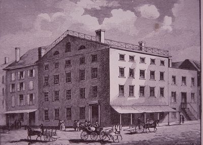 Fraunces Tavern, New York City (rytina) od American School