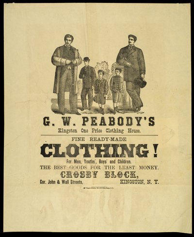 G.W. Peabodys Kingston One Price Clothing House od American School
