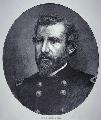 Generál Albert James Myer (1828-80) (rytina) od American School