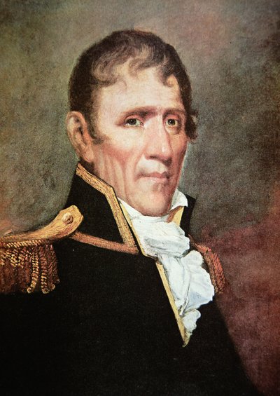 Generál Andrew Jackson (barevné lito) od American School