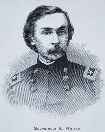 General Gouverneur Kemble Warren (1830-82) (rytina) od American School