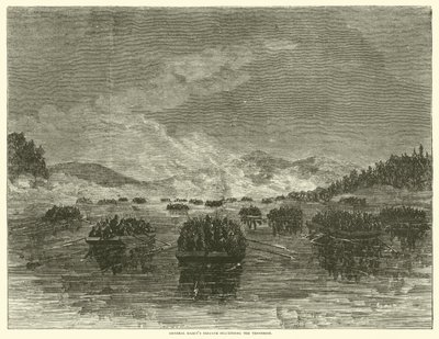 Brigáda generála Hazense sestupující přes Tennessee, říjen 1863 od American School