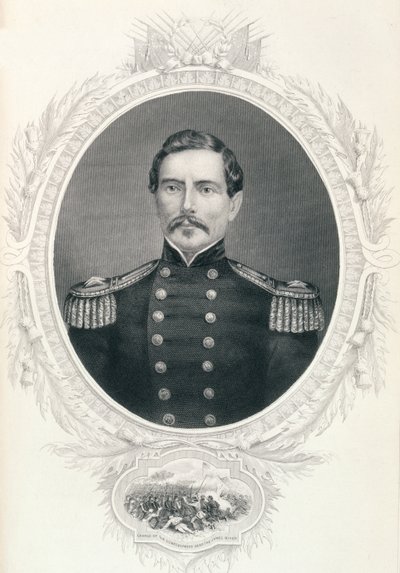 Generál Pierre Gustave Toutant Beauregard, z knihy "The History of the United States", svazek II, autor Charles Mackay od American School