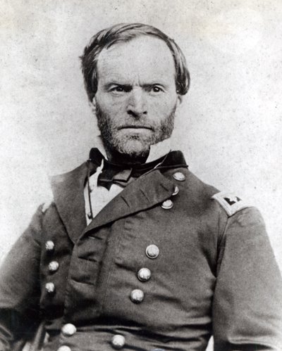 Generál William Tecumseh Sherman (1820-91) od American School