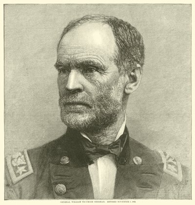 Generál William Tecumseh Sherman, odešel 1. listopadu 1883, květen 1864 od American School