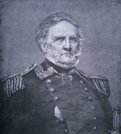 General Winfield Scott (1786-1866) (rytina) od American School