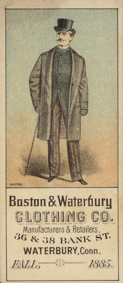 Gentleman v cylindru s hůlkou od American School